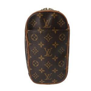 Louis Vuitton Monogram Canvas Pochette Ganju Brown Body Bag